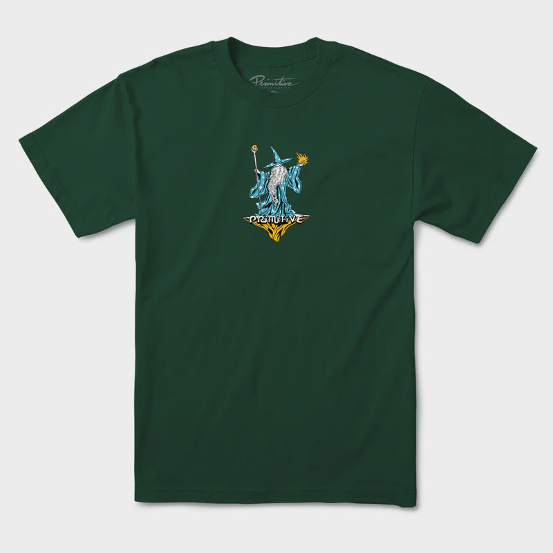Primitive Wizard Youth Tee Forest Green
