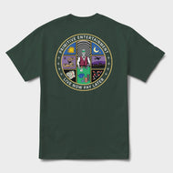 Primitive Double Down Tee Forest Green