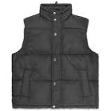 polar puffer vest black