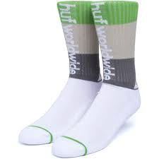 Huf Peak Stripe Sock White