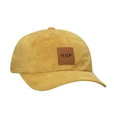 Huf Box Logo Suede CV 6 Panel Golden Spice