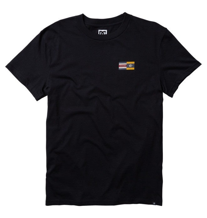magenta x dc logo shirt black