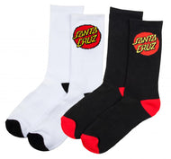 santa cruz classic dot sock (2 pack)