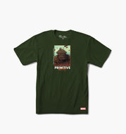 primitive marvel thing tee military green