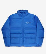 polar pocket puffer jacket blue