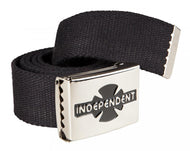 Independent clipped belt black