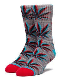 Huf Static Plantlife Sock Grey Heather