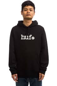 huf adler hoodie black