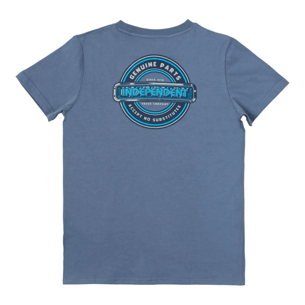 Independent Tshirt Accept No Substitutes Slate Blue